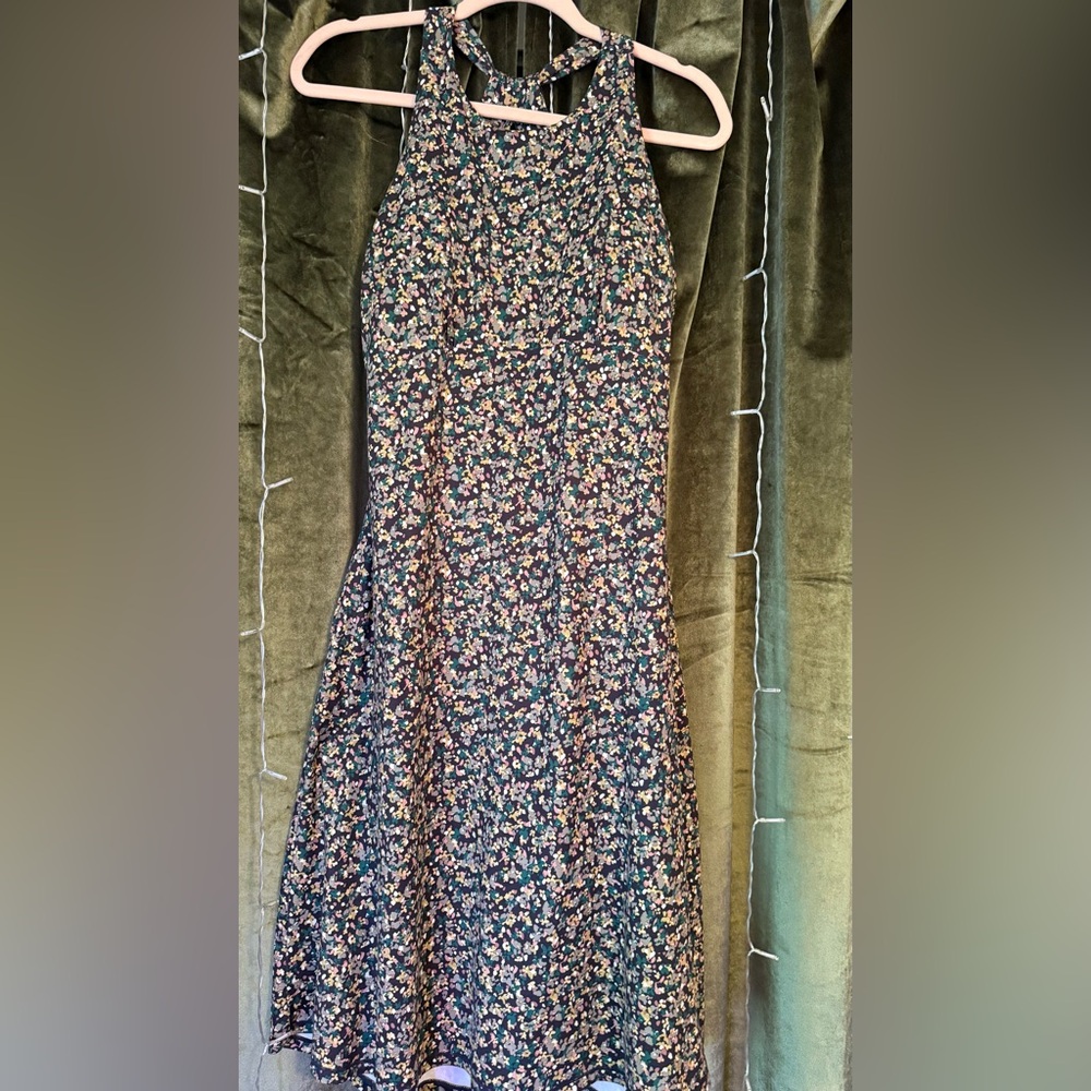 Prana Sundress - M - green multicolored, speckled
